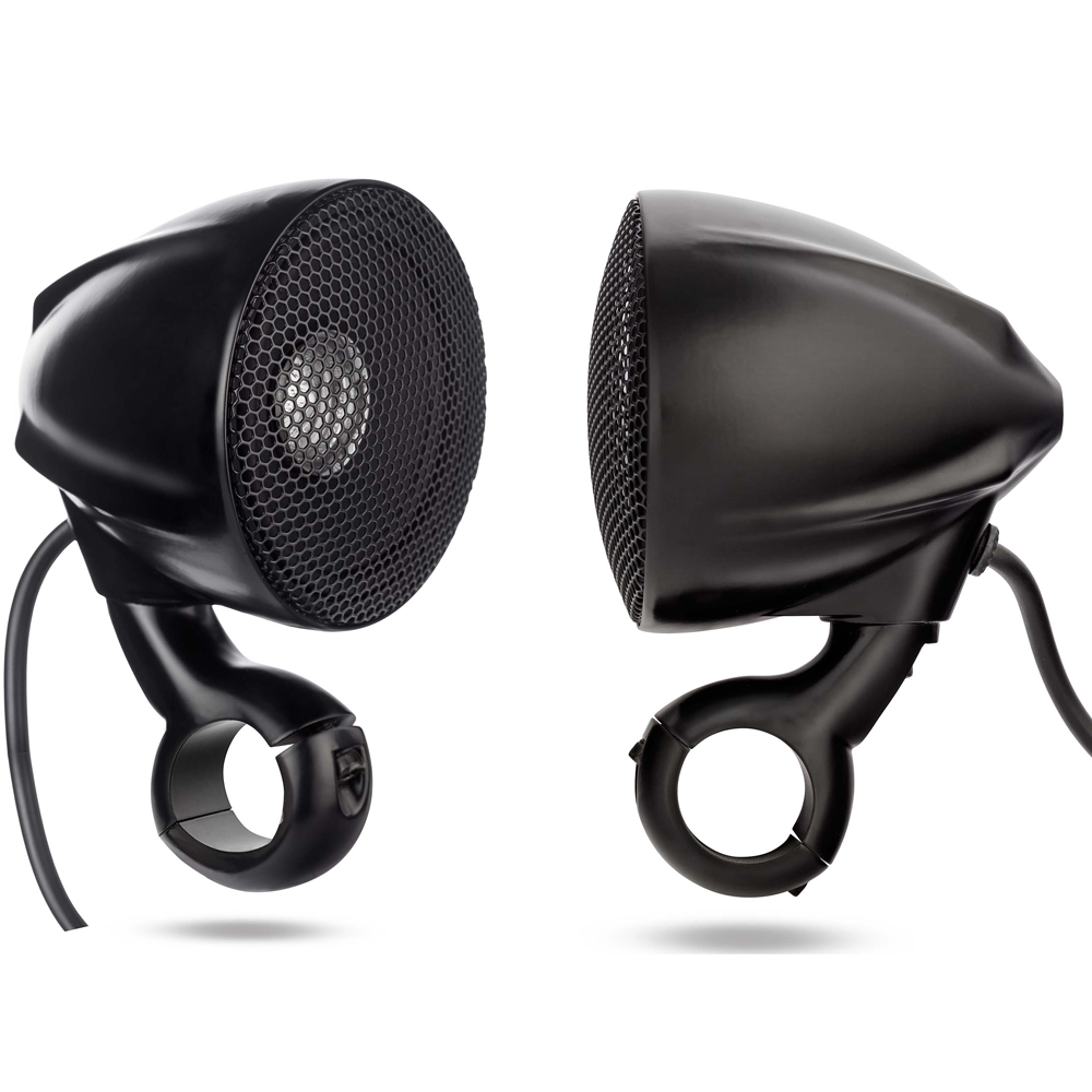 Black Motorcycle & ATV Waterproof Handlebar Speakers (N3B) – NOAM