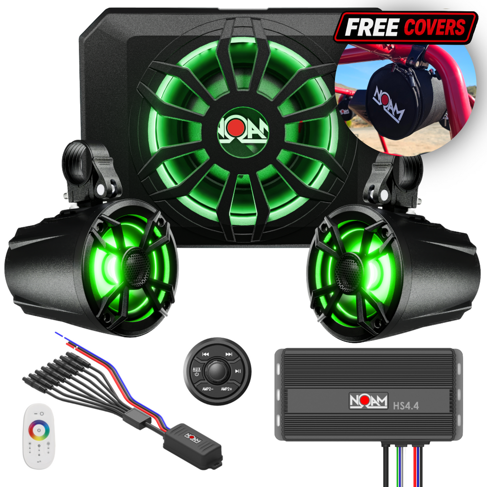 NOAM UTV Audio System | Stereo Kit (SXS) With Subwoofer – NOAM Audio NOAM UTV Audio System | Stereo Kit (SXS) With Subwoofer – NOAM Audio