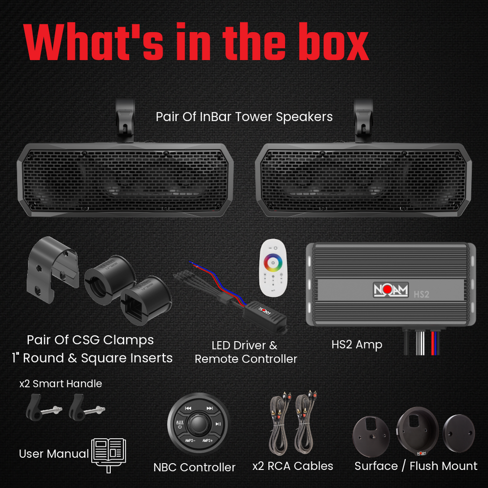 InBar B - Kit | ATV & Golf Cart Mounts