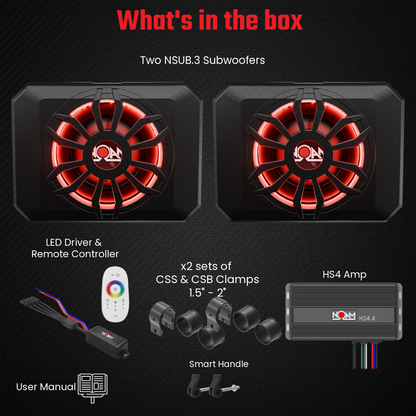 Dual NSUB.3 & HS4.4 | UTV Mounts