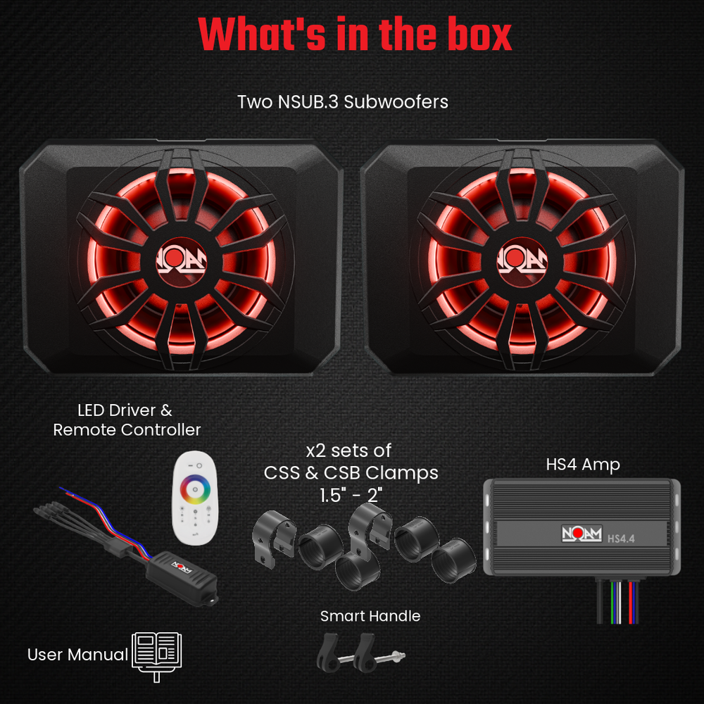 Dual NSUB.3 & HS4.4 | UTV Mounts